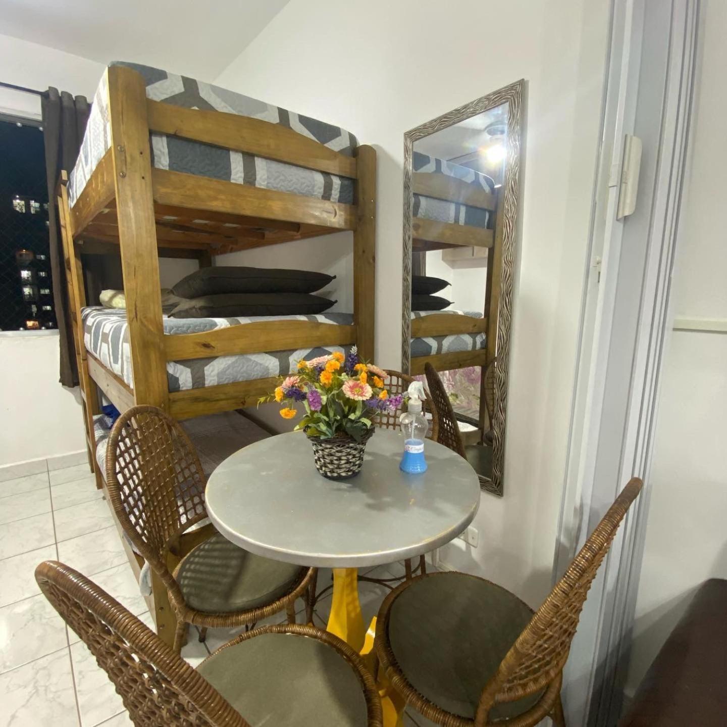 Apartamento Kitnet Pe Na Areia Praia Ocian Praia Grande  Ngoại thất bức ảnh