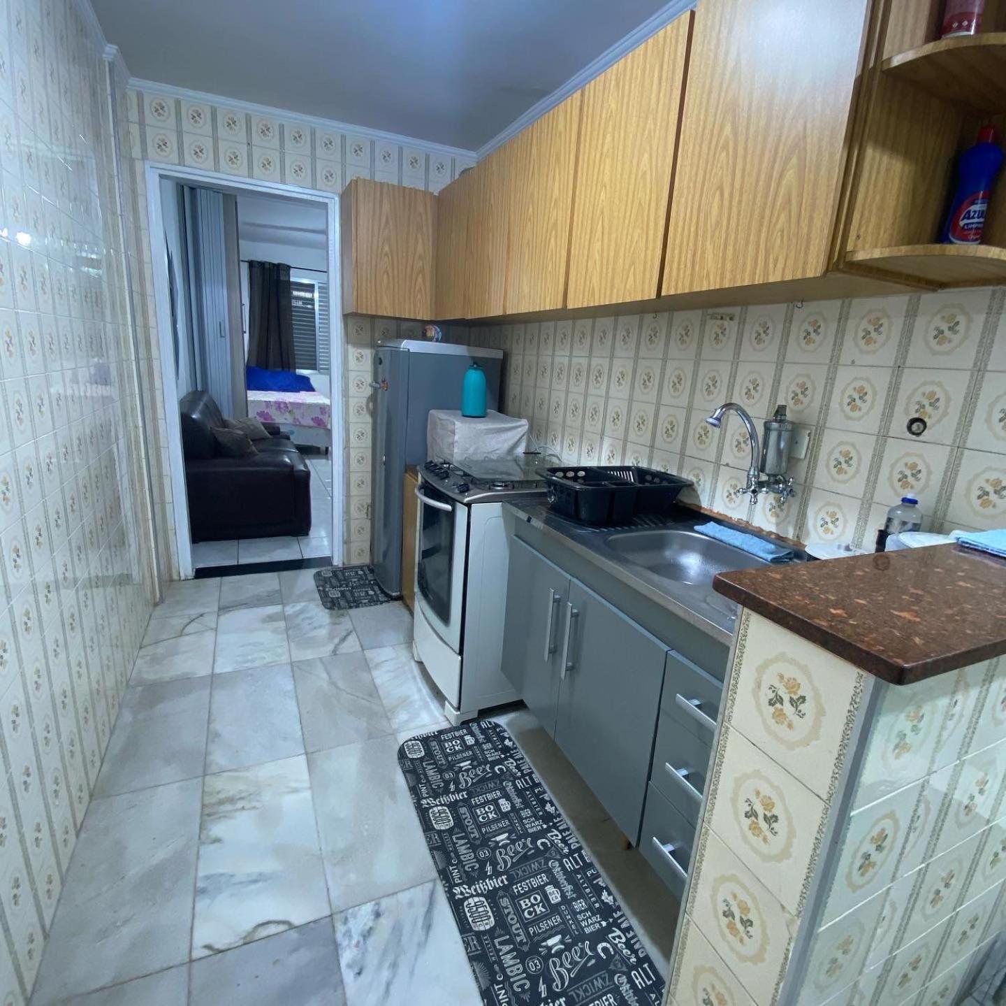 Apartamento Kitnet Pe Na Areia Praia Ocian Praia Grande  Ngoại thất bức ảnh