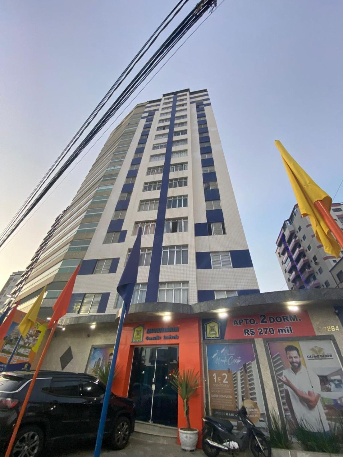 Apartamento Kitnet Pe Na Areia Praia Ocian Praia Grande  Ngoại thất bức ảnh