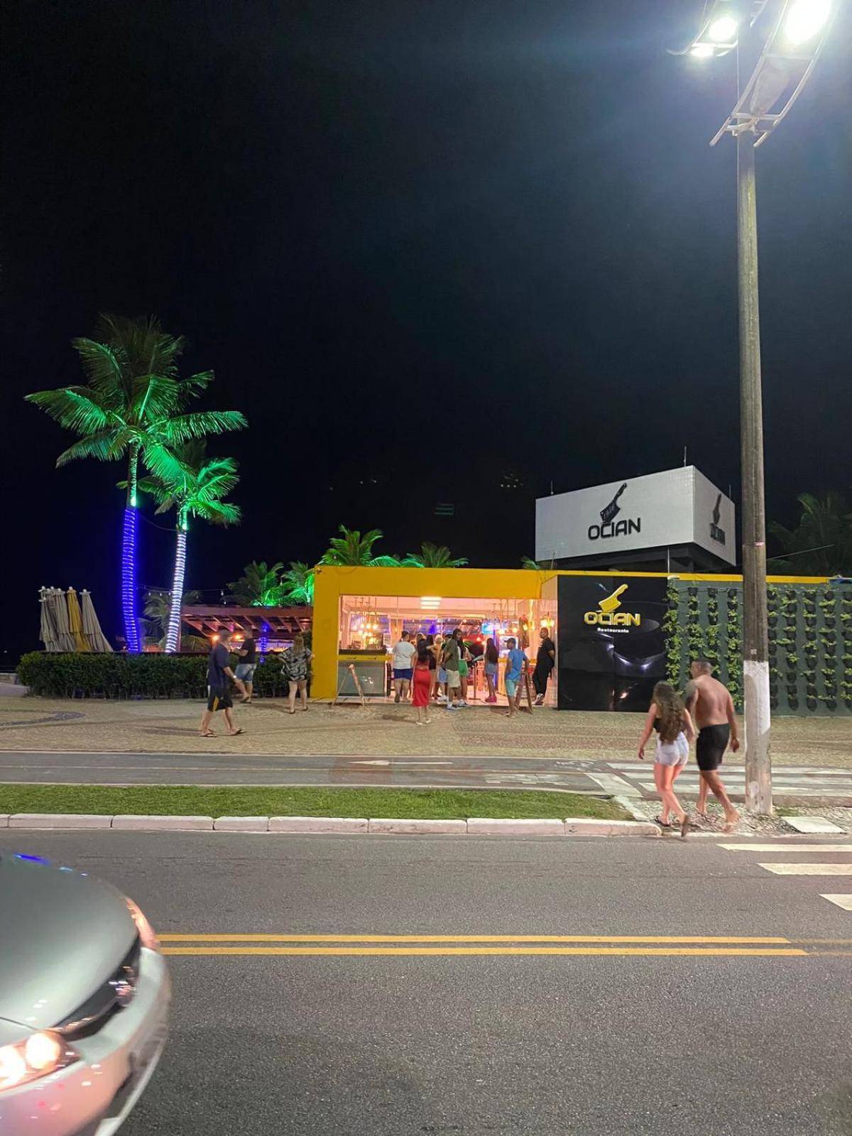 Apartamento Kitnet Pe Na Areia Praia Ocian Praia Grande  Ngoại thất bức ảnh